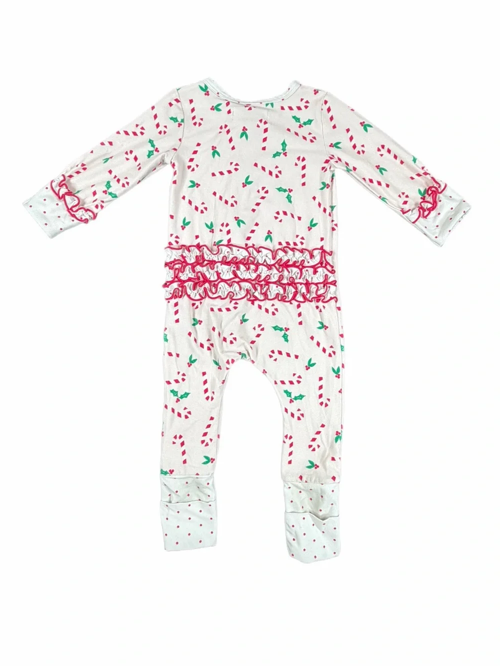 SWEET HONEY Candy Cane Ruffle Layette - 18M